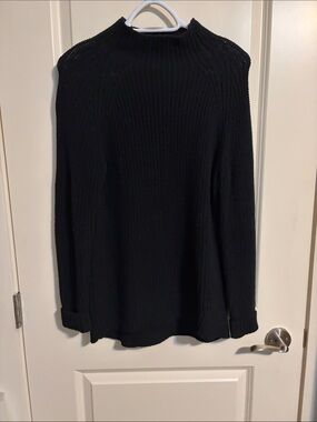 Style & Co. Black Crewneck Knit Sweater